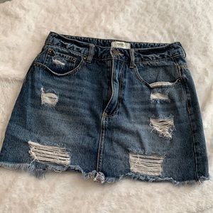 forever 21 mini denim skirt